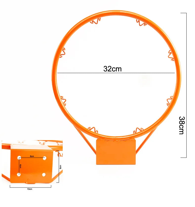 32cm Hanging Basketball Wall Mounted Goal Hoop Rim Net Sport Net Indoor And Outdoor Basketball Wall Hanging Basket Net