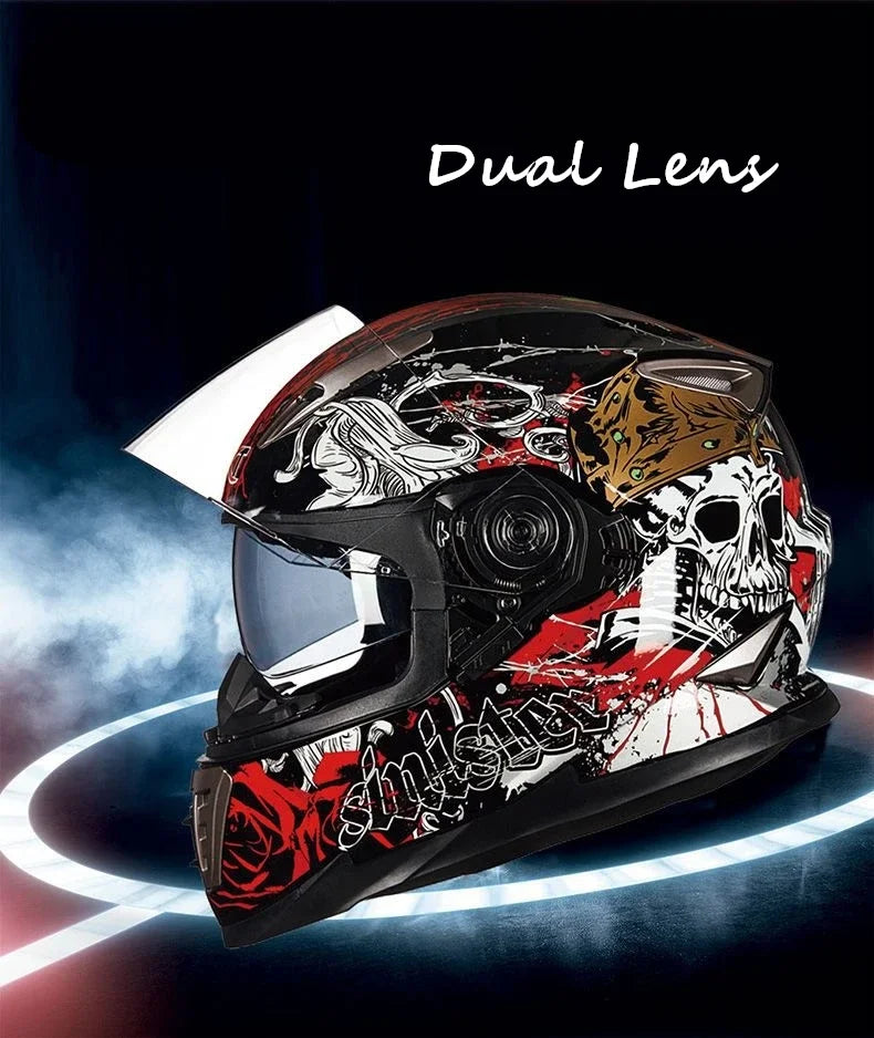 DOT Approved 2023 Full Face Helmet Motorcycle Casco Moto Motocross Riding Racing Helmet Off Road Capacete Moto