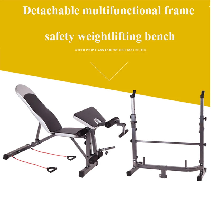 Squat Strength Training Weight Machine Multifunctional Fitness Equipment Bench Press Rack Weight Lifting Bed