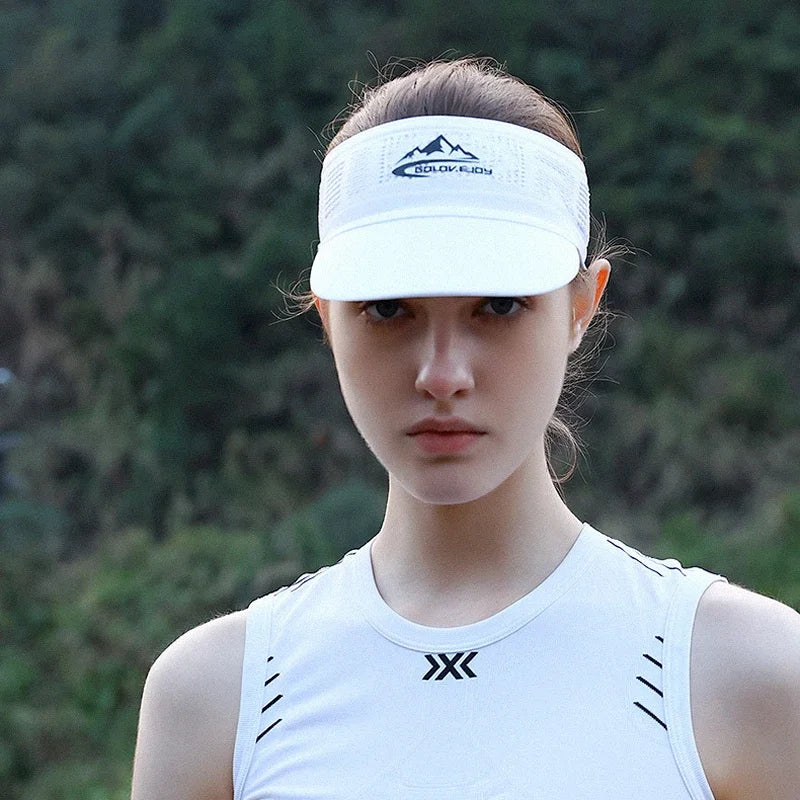 Summer Visor Cap Sunhat Breathable Sweat-absorbing Outdoor Sports Running Tennis Hair Band Headband for Men Women