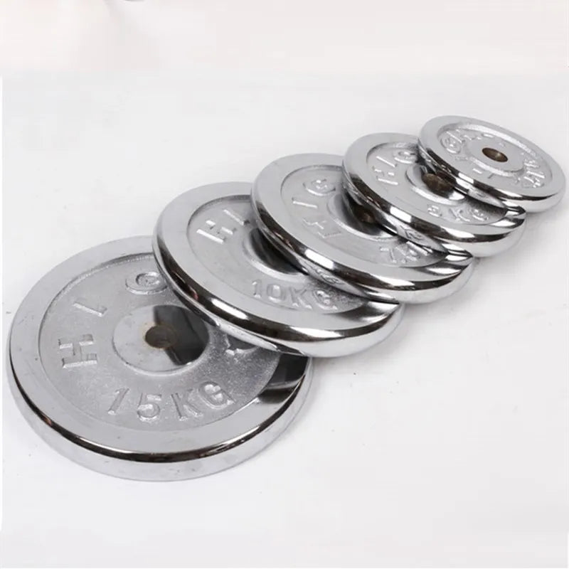 All Steel Iron Plated Dumbbell Piece 0.5kg-20kg Free Combination Barbell Plate Full Size Universal Fitness Weight Plates