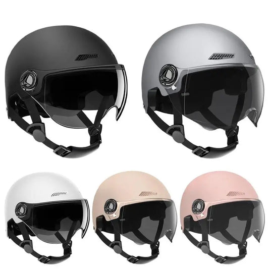 Motorcycle Helmet Jet Style Bicycle Helmets For Men Women Adult Motorbike Scooter Helmet Skull Full Head Hat Helmets accessories