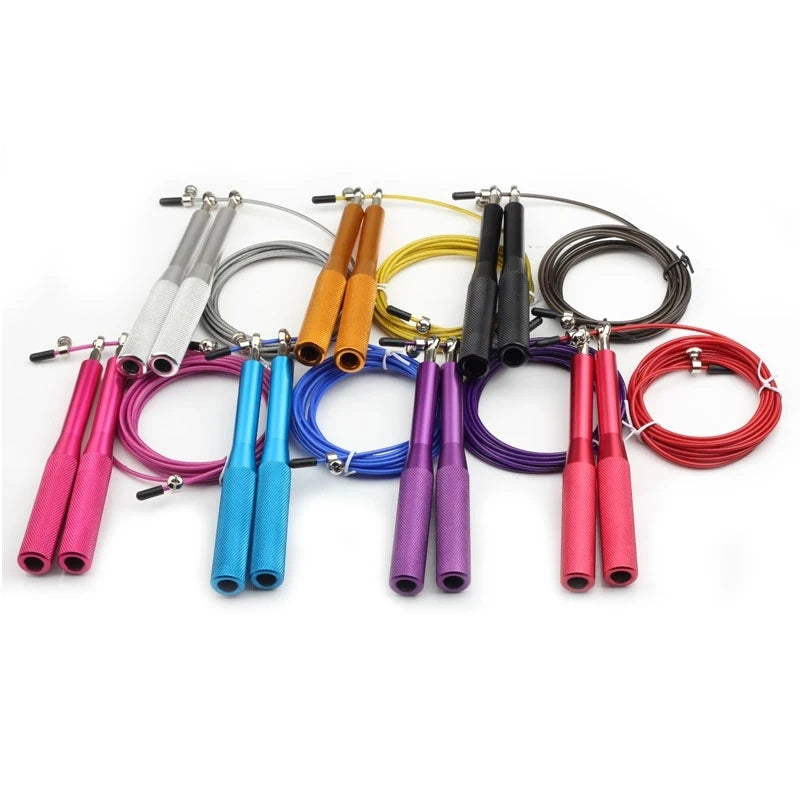 Speed Jump Rope Crossfit Men Women Kids Gym Workout Equipment Steel Wire Bearing Adjustable Fitness Training Tool Multiple Color