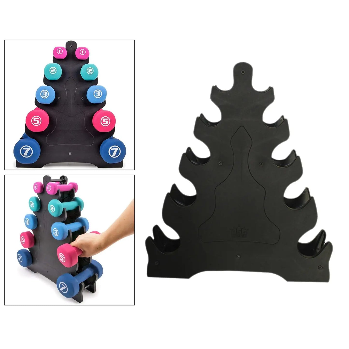 5-Tier Dumbbell Storage Rack Stand Multi-layer Hand-Held Dumbbell Storage Rack Home Dumbell Weight Rack