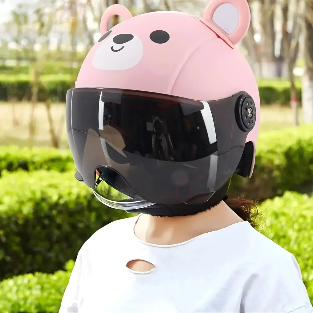 Child Riding Helmet Adjustable Adorable Appearance Ultra-Light Shock Absorbing ABS Toddler Skateboard Bike Safety Helmet for Kid